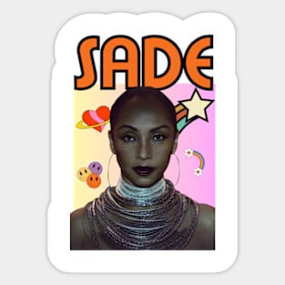 sade adu art 90s style retro vintage 80s Sticker